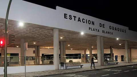 Imaginación de la estación de Guaguas de Playa Blanca.