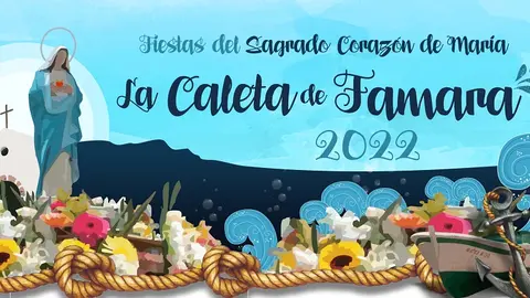 Imagen promocional de las fiestas de Caleta de Famara 2022.