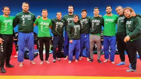 Imagen de algunos de los componentes del Club de Judo Costa Teguise.