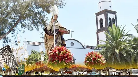Imagen del cartel de la misa y la procesión por San Ginés.
