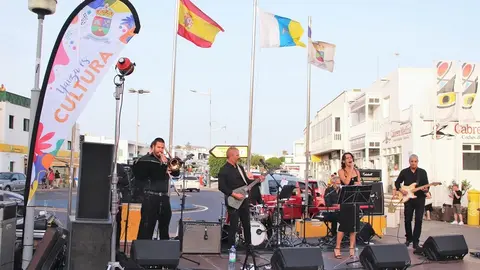 Imagen de la actuación del grupo Tagoror.