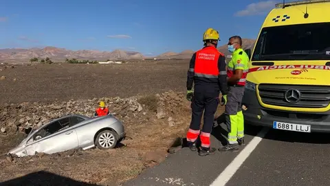 Accidente en las inmediaciones del Restaurante El Toro.