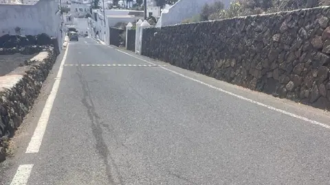 Imagen de una calle de Haría.