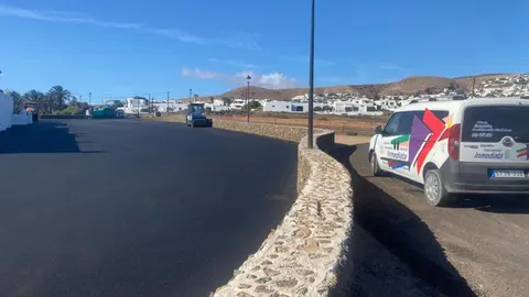 Imagen del asfaltado de Nazaret.