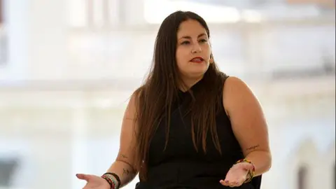 Laura Fuentes, coordinadora general de Podemos Canarias.