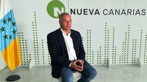 Imagen de el portavoz parlamentario de Nueva Canarias (NC), Luis Campos.
