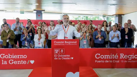 Ángel Víctor Torres en el Comité Regional del PSOE Canarias.