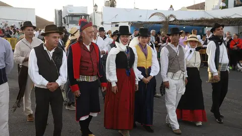 El presidente del Gobierno de Canarias acompañó a la presidenta del Cabildo durante la romería