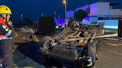 Imagen del vehículo accidentado.