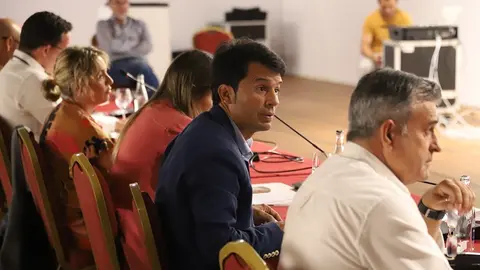 Imagen de Marcos Bergaz en el pleno de Teguise.