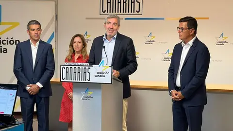 Rueda de prensa de Coalición Canaria.