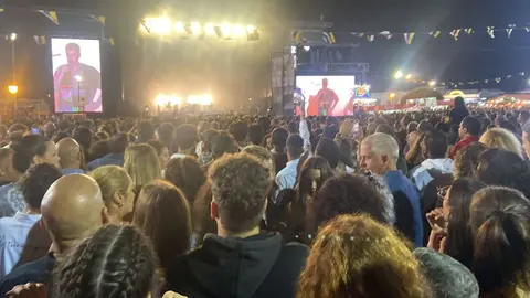 Imagen del concierto de Melendi de este miércoles en Mancha Blanca
