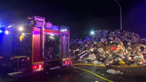 Imagen que se ha producido en una zona de acumulación de basura de Zonzamas