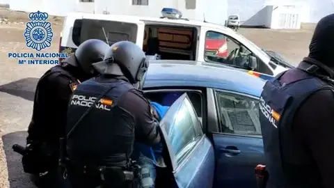 Imagen de archivo de la Policía Nacional en otra actuación en Arrecife.