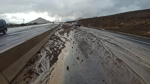 Zona cortada por el Consorcio de Seguridad y Emergencias del Cabildo de Lanzarote.