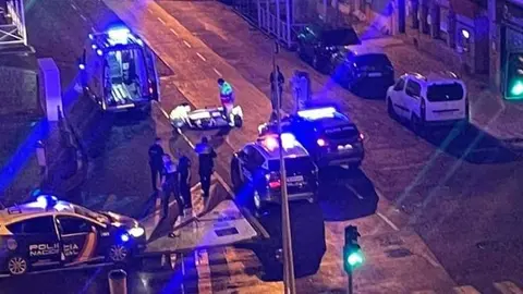 Imagen del momento del accidente.