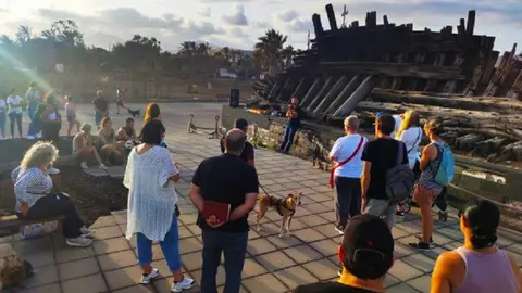 Imagen del encuentro que mantuvieron en Arrecife.