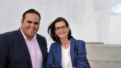 Mariate Lorenzo con su compañero Samuel Martín.