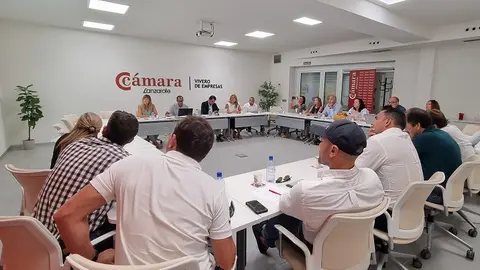 Imagen del pleno de la Cámara de Comercio.