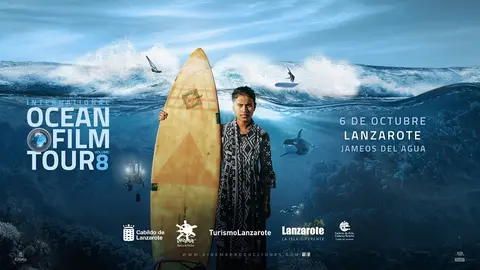 Imagen del cartel del Ocean Film Tour.