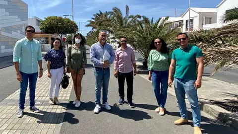Parte de los integrantes del Comité de Nueva Canarias.