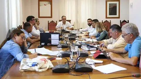 Imagen de una de las reuniones del Consorcio en estos años de mandatos en los ayuntamientos y el Cabildo.