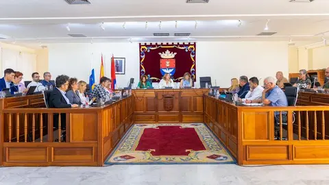 Imagen del último pleno celebrado en la capital lanzaroteña