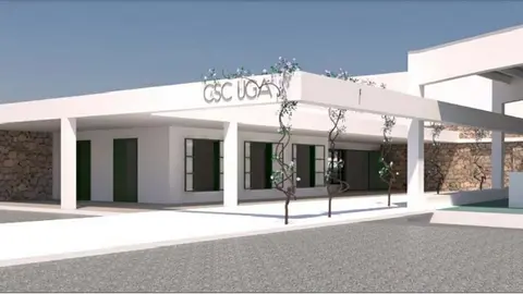 Imagen del diseño del centro cultural de Uga.