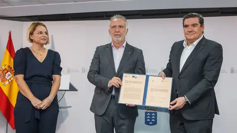 El presidente de Canarias y el titular de Inclusión, Seguridad Social y Migraciones valoran el acuerdo, que permitirá reforzar la atención sanitaria, educativa y sociolaboral de los menores y jóvenes extutelados en las Islas.