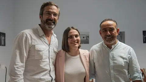 Víctor Robayna junto a Migdalia Machín y Pedro San Ginés.