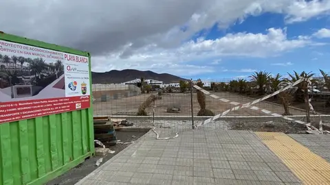 Imagen de una obra de Playa Blanca.