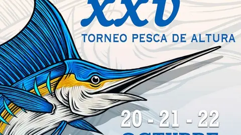 Imagen del Cartel del  XXV Torneo Pesca de Altura La Tiñosa 2022.