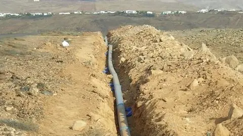 Imagen de una de las obras que se están haciendo en la Isla.