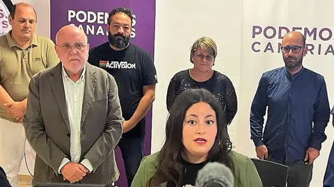 Rueda de prensa de Podemos Canarias.