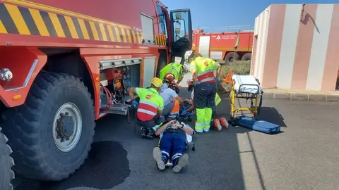 Imagen de uno de los momentos del ejercicio