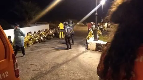 Imagen de archivo de la llegada de otra embarcación