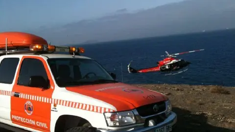 Imagen de un vehículo de protección civil.