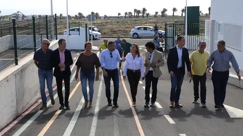 Los representantes del Cabildo y del Ayuntamiento de Teguise