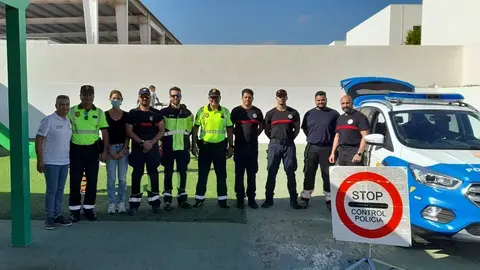 Imagen de los diferentes cuerpos de seguridad componentes del proyecto.