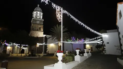 Imagen de alumbrado de navidad en Teguise.