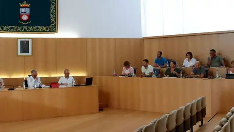 Imagen del pleno celebrado en Tías este martes