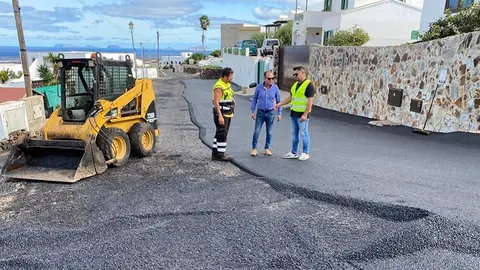 Imagen de las obras de las calles Guirre y Tórtola.