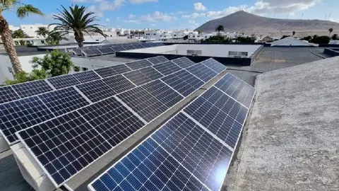 Imagen de placas fotovoltáicas.