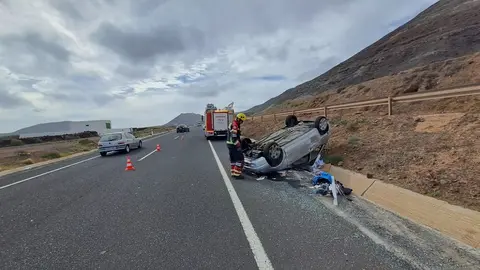 Accidente producido en Mala.