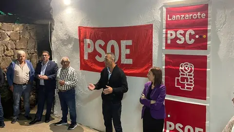Alfredo Villalba en el discurso de la inauguración