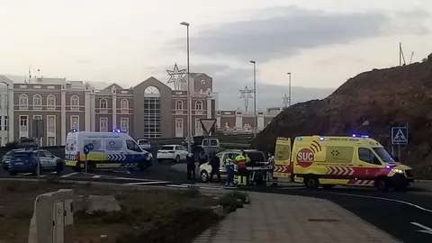 Atropello de una mujer en la rotonda del Cabildo de Lanzarote.