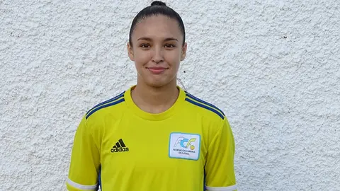 Imagen de Eira García con la selección canaria.