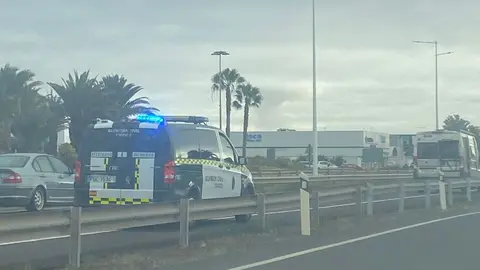 Imagen de la Guardia Civil en el lugar del incidente