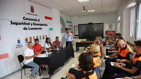 Imagen de Marcos Bergaz en el Consorcio de Seguridad y Emergencias de Lanzarote.