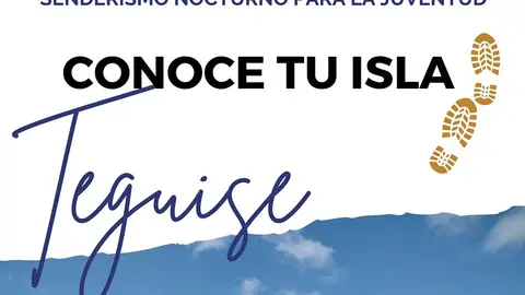 Cartel senderismo juventud